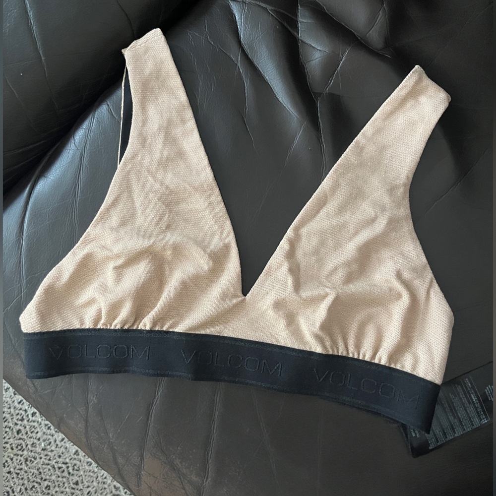 Volcom Women's Beige/Gold Bralette